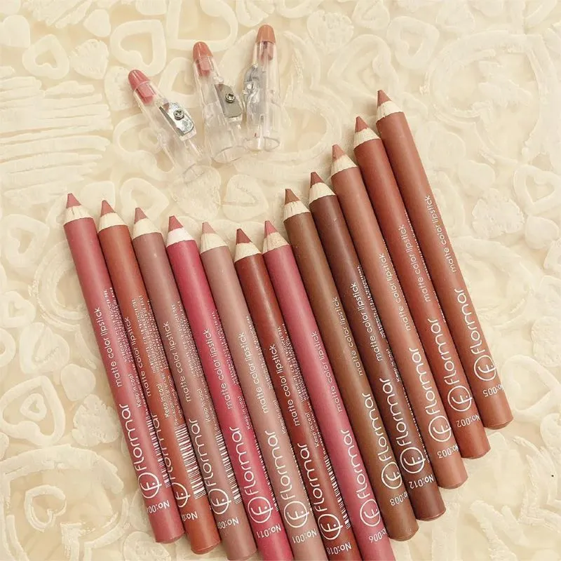 FLORMAR Matte Lipstick Pencil (Pack of 12pcs)