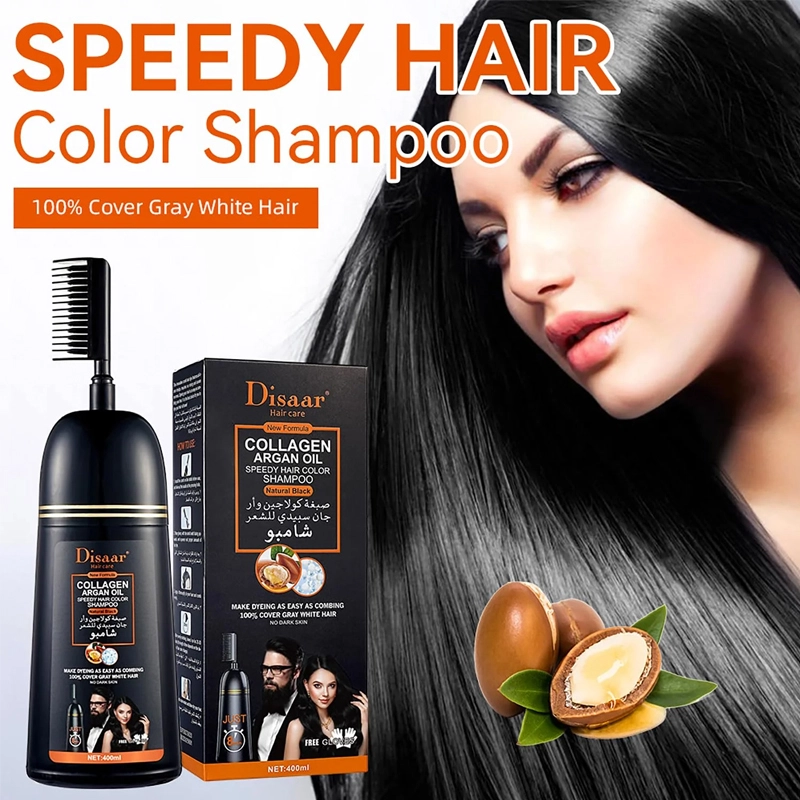 Disaar Hair Color Shampoo Natural Black