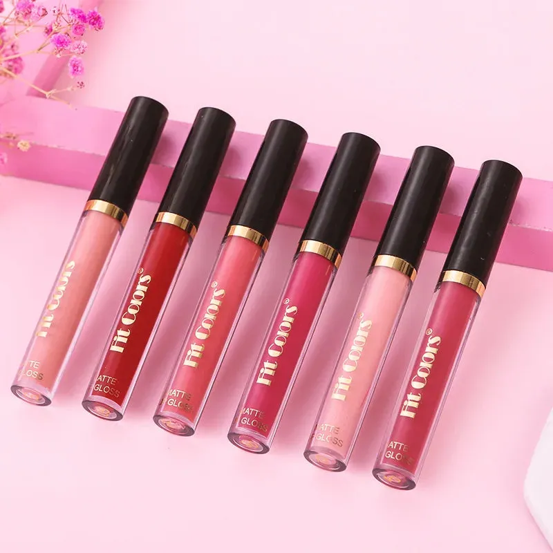 Fit Colors 6pcs Matte Lip Gloss Set